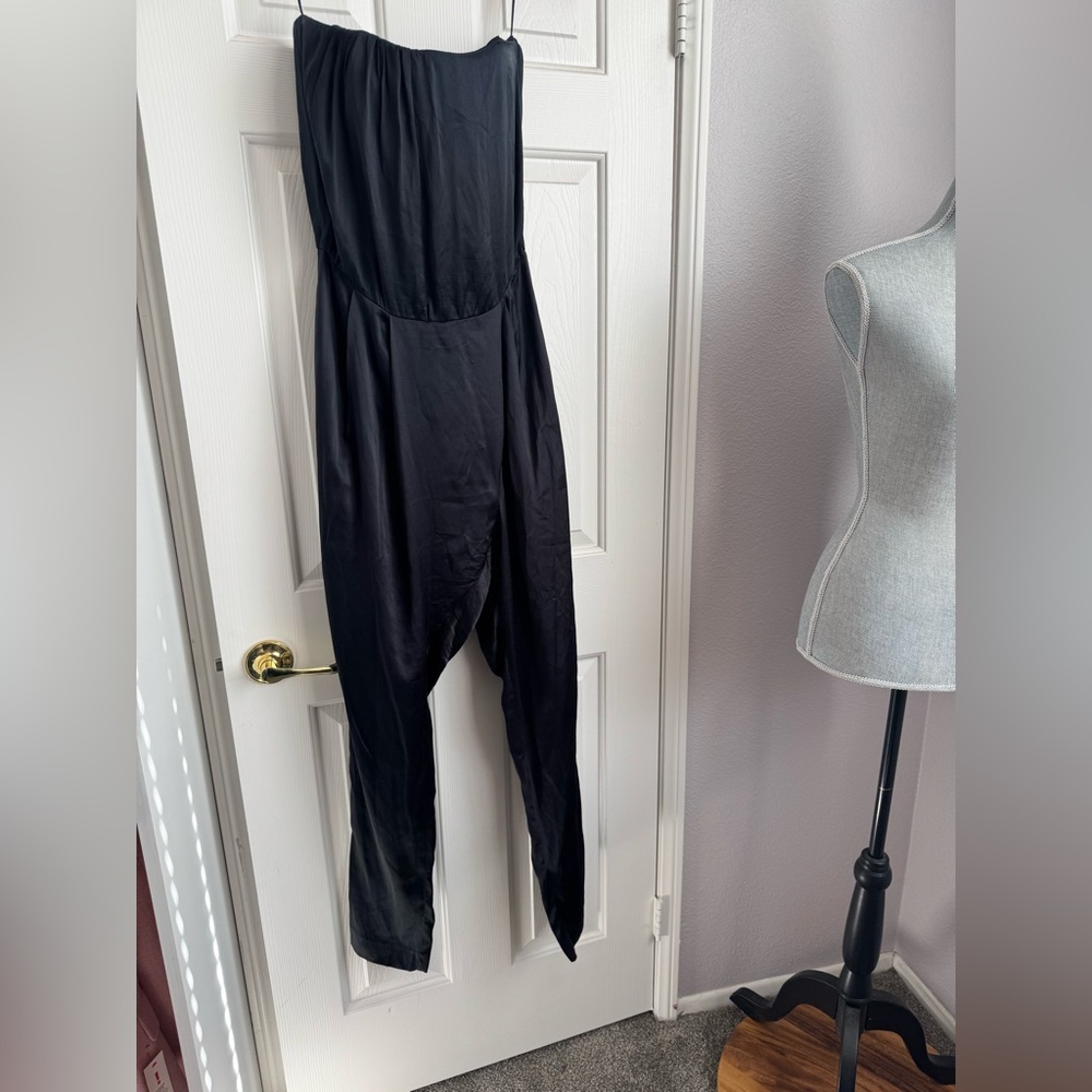 Gucci Black Satin Jumpsuit